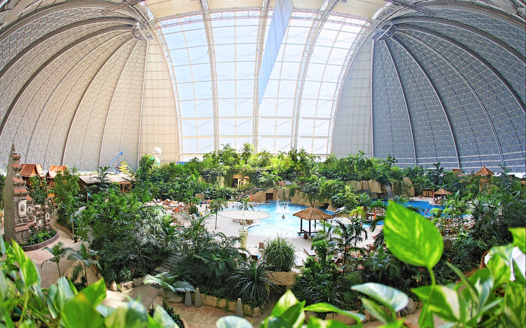 Tropical Islands has a world record for the <a href="https://en.wikipedia.org/wiki/Tropical_Islands_Resort">largest indoor waterpark.</a>