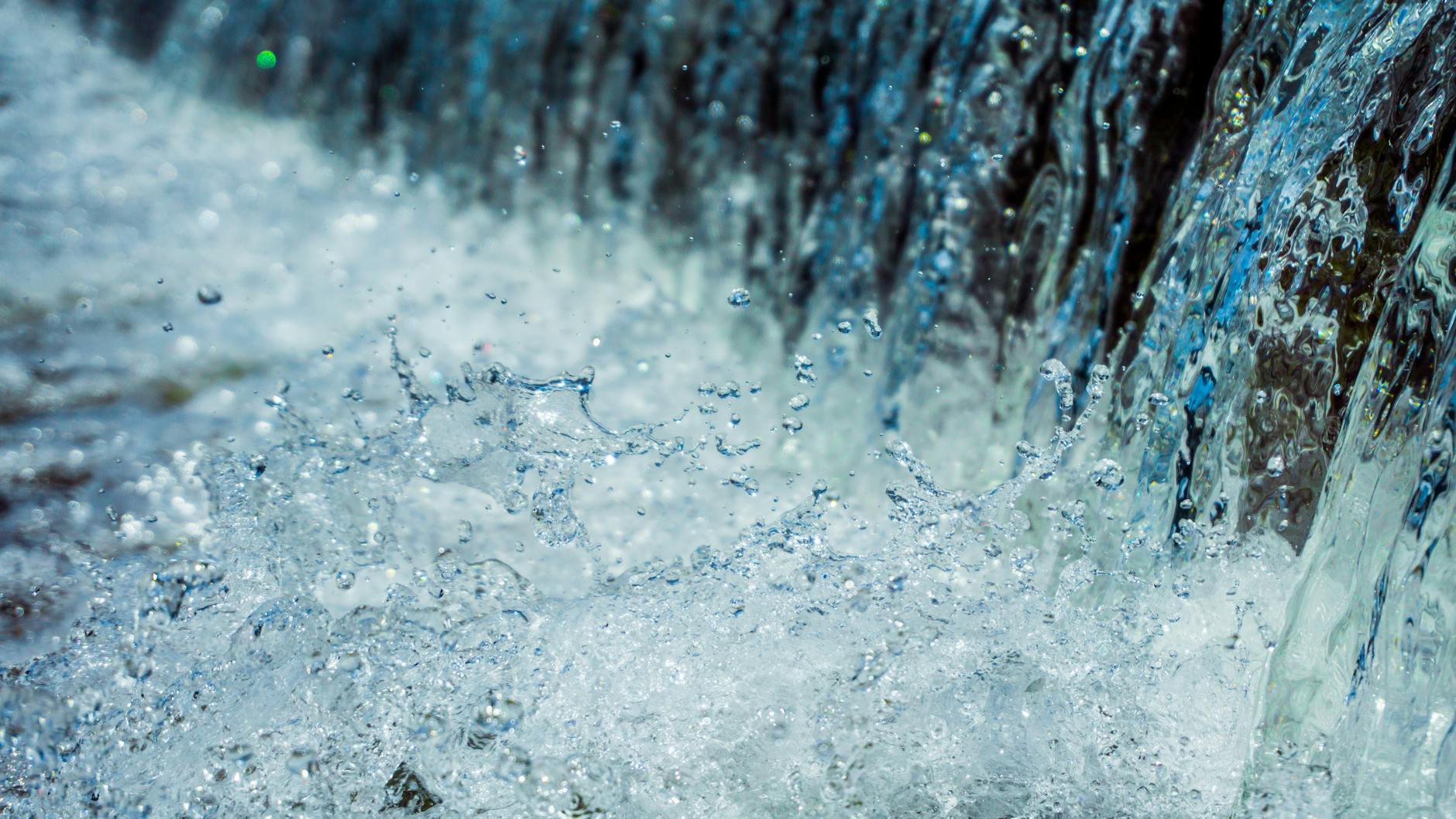 close up of water drops on rainy day